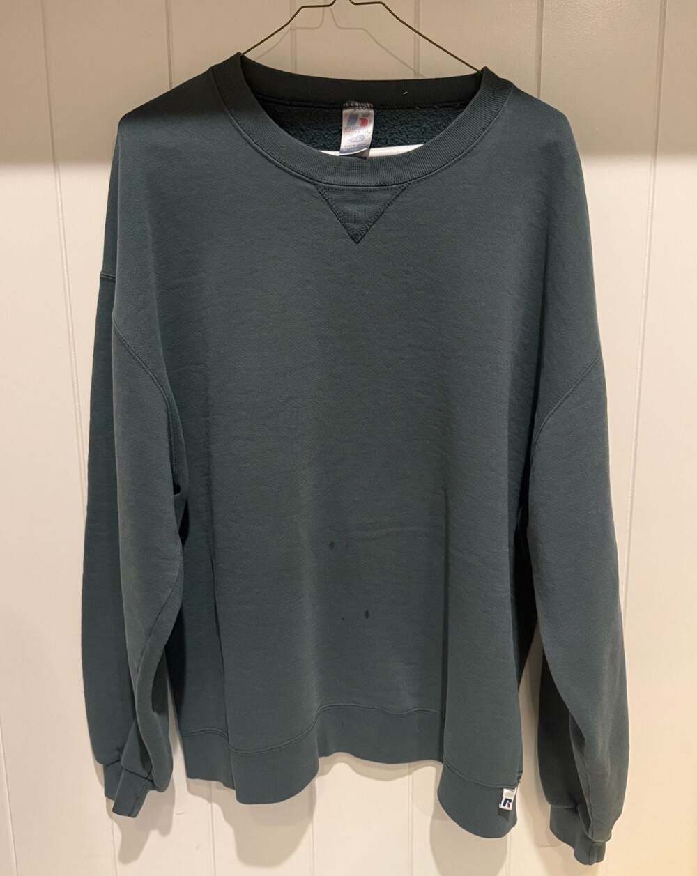Russell Athletic Vintage Crewneck Sweatshirt Teal Size XL